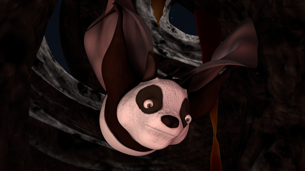 Panda Bat — render 3