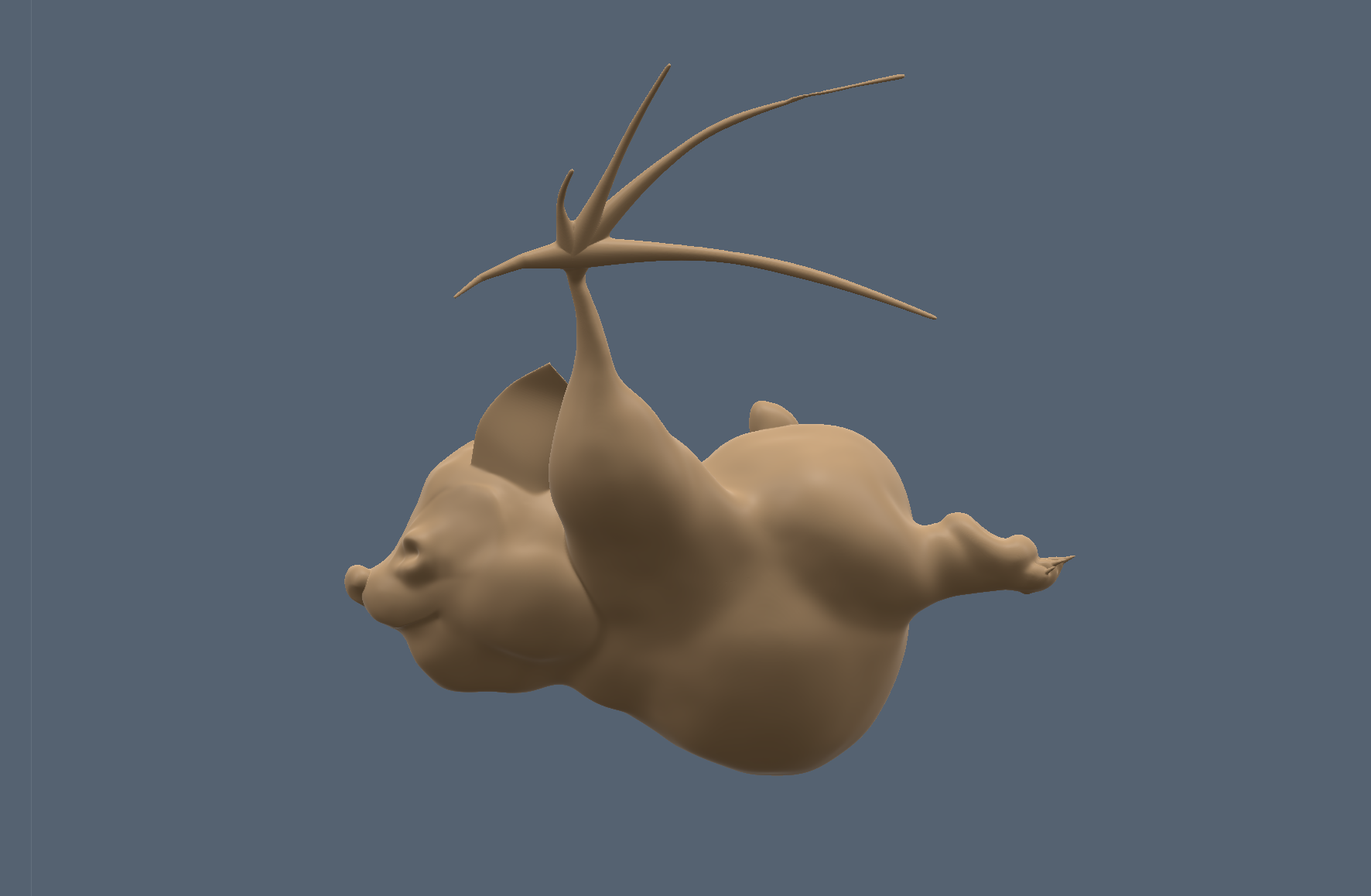 Panda Bat — model side